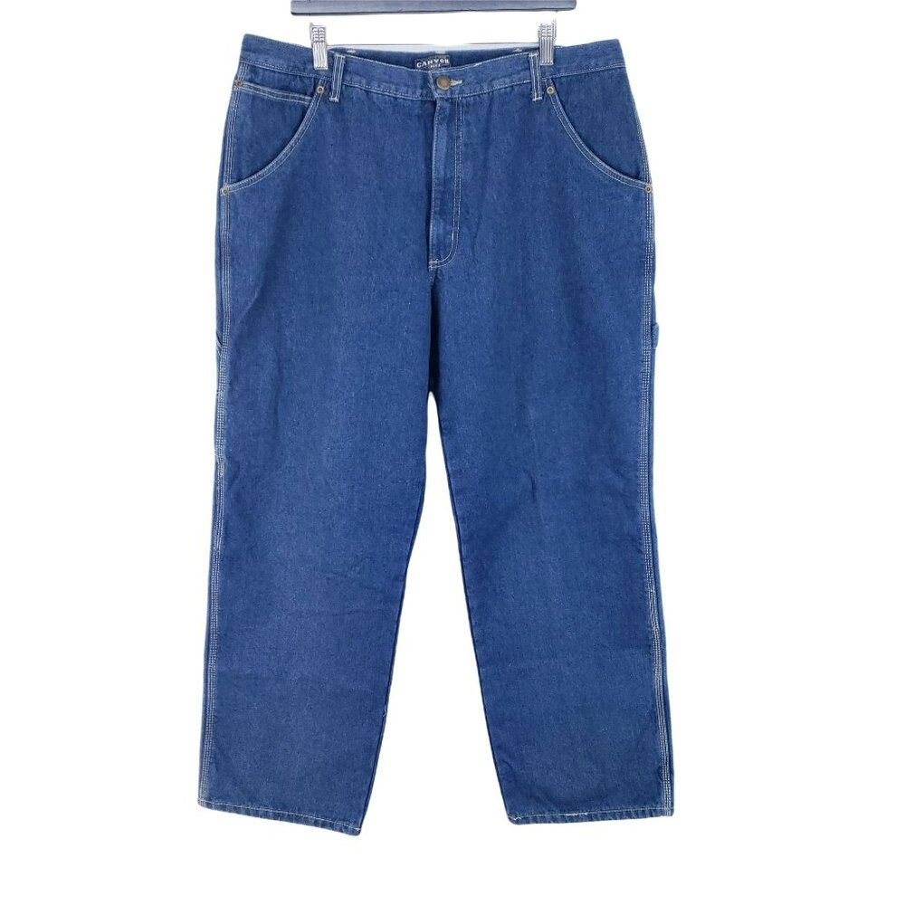 Canyon Creek Flannel Lined Jeans Men's Size 40x30 Dark
